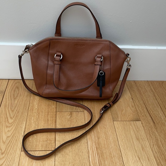 Coach Brown Leather Crossbody Purse / Bag - Picture 1 of 8